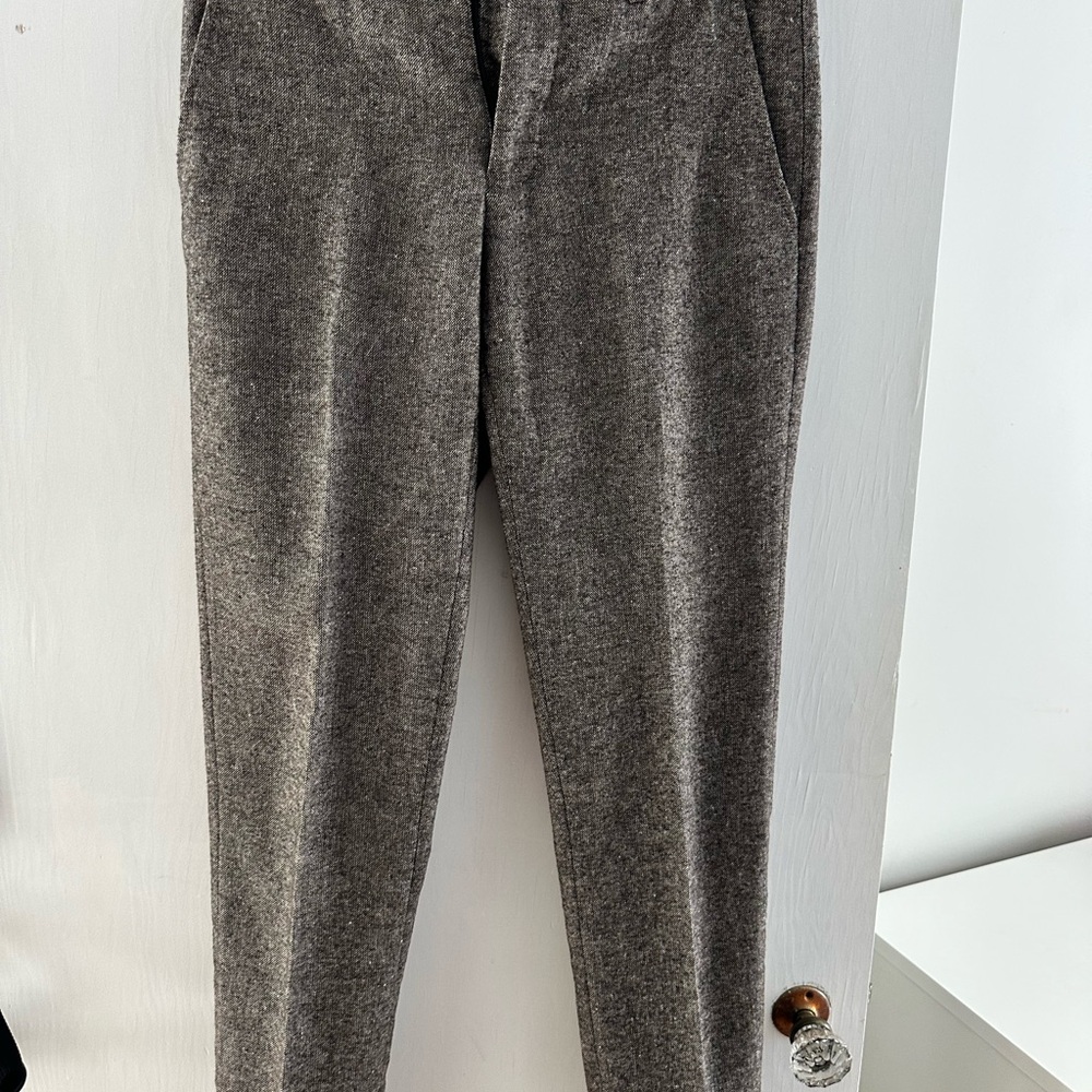 Men's Brown Casual Slim Pants